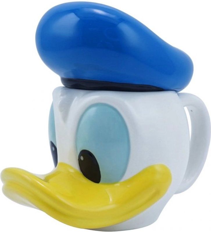 Half Moon Bay - 3D Beker - Meerkleurig - Donald Duck Hoofddeksel - 375 ml