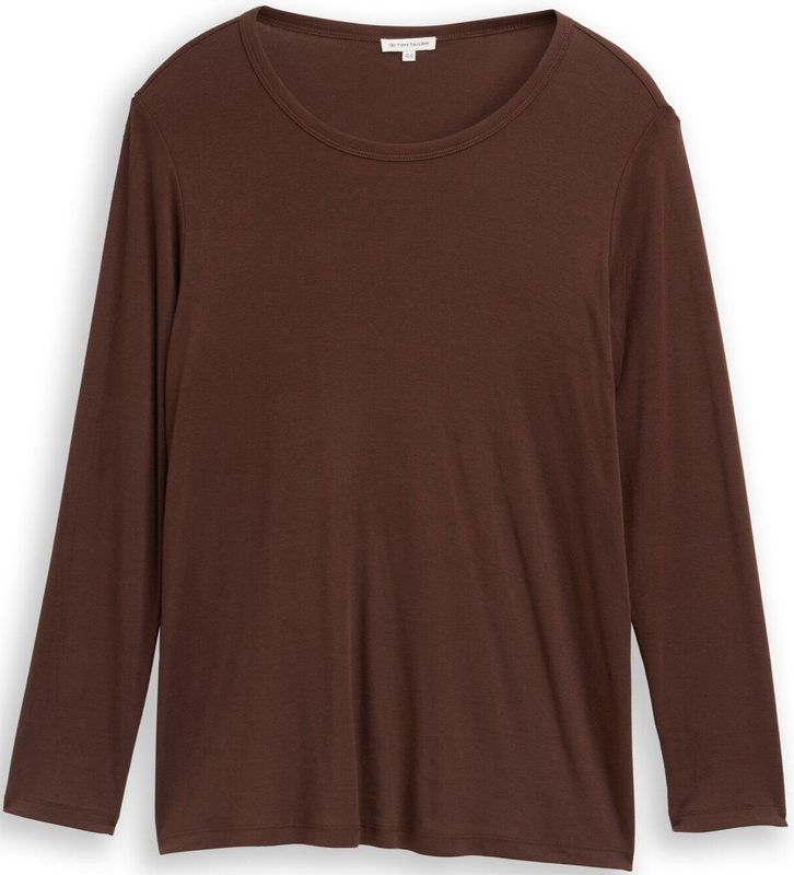 Tom Tailor Plus Size - Basic slim fit shirt met lange mouwen