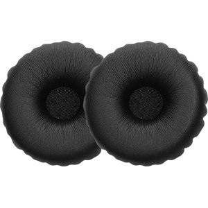 kwmobile 2x oorkussens geschikt voor Logitech PC960 / H960 / H650E / H820E - Earpads voor koptelefoon in zwart