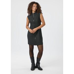 Neo Noir Dress Melville Herringbone | Antracit