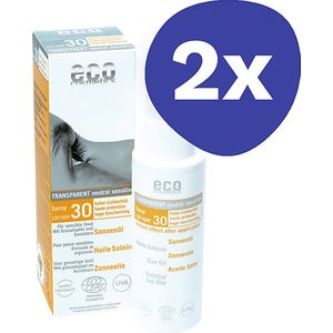 Eco Cosmetics Zonnebrand Olie Spray SPF30 (2x 50ml)