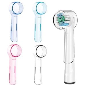 4 elektrische tandenborstelafdekkingen - Bescherming voor tandenborstelkoppen, Veelkleurig