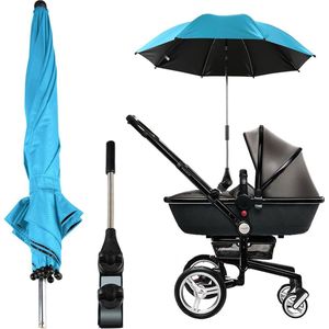 Parasol voor kinderwagen, kinderwagen, parasol, universele parasol, voor kinderwagens, kinderwagens, buggy's, vinylcoating, UV-bescherming, waterdicht, 360 graden draaibare kinderwagen zonnescherm
