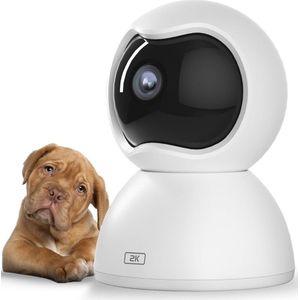 DailySupplies® Hondencamera - Huisdiercamera - Babyfoon met Camera en App - Baby Monitor - Full HD - Wit