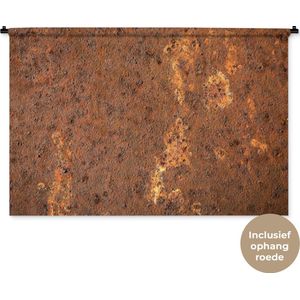 Wandkleed - Wanddoek - Bruin - Oranje - Abstract - Vintage - Roest - Patroon - 150x100 cm - Wandtapijt