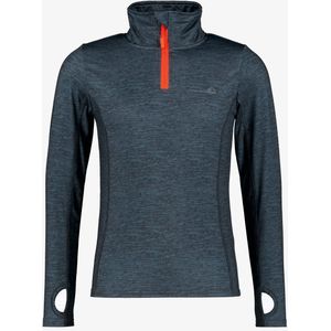 Mountain Peak kinder thermoshirt met rits blauw - Maat 176