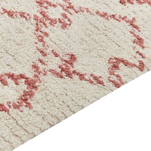 BUXAR - Laagpolig vloerkleed - Beige - 80 x 150 cm - Katoen