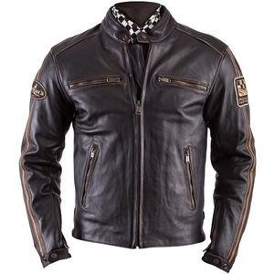 Helstons - ACE Oldies - Leren Motorjas - Bruin - 4-Seizoenen