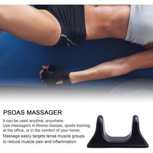 Draagbare Psoas Massager voor Nek- en Rugpijn - Spierontspanningstool voor Diepe Weefselmassage