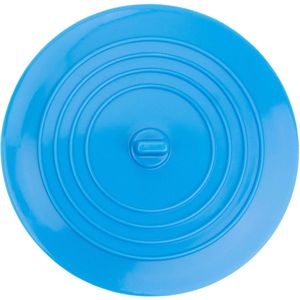Universele Siliconen Stop voor Badkuip, Douche & Keukengootsteen, Afneembare Afvoerplug Afdekking, Voorkomt het weglopen van water, 15 cm Diameter, voor Afvoergat tot 120 mm, Blauw, drain plug cover