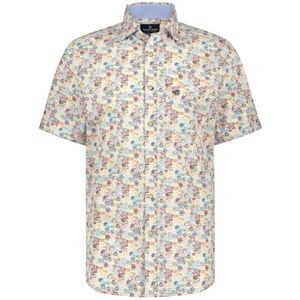 Fellows United Korte Mouw Overhemd Stamps Stretch Multicolor (41.6601 - 153)