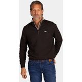 NZA - Bruine katoenen half zip sweater