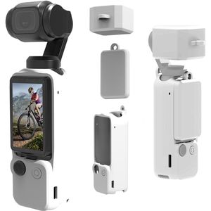 Geschikt voor Pocket 3 siliconen hoesje, zachte beschermhoes, compatibel met DJI Osmo Pocket 3, lensbeschermer, schermbeschermer en handvataccessoire