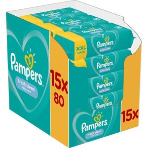 Pampers Fresh Clean Billendoekjes - 1200 doekjes