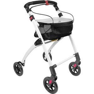 WNHB® Opvouwbare Lichtgewicht Rollator Met Wielen Voor Volwassenen – Ideaal Voor Binnengebruik En Smalle Ruimtes