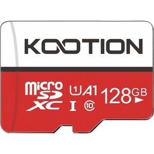 128 GB Micro SD-kaart - hoge snelheid tot 100 MB/s, klasse 10 (A1 UHS-I U1)