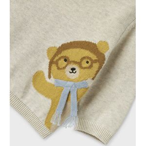 NAME IT - NBMKANO - Gebreide Trui - Ecru - Duifblauw - Karamel - Pueblo