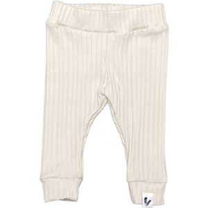Newborn broekje skinny - Wide rib jersey - Natural Beige - maat 44