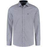 Fellows United Shirt lange mouw mini print s Rust (52.6557 - 152)