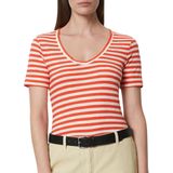 Marc O'Polo Striped V-neck T-shirt Vrouwen - Maat L