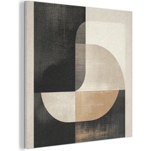 Akoestisch wandpaneel 80x80 cm - Vilt schilderij Modern - Vierkant - Vormen - Akoestische panelen - Geluidsdempende wanddecoratie - Geluidsisolatie woonkamer - Muurdecoratie geluidspanelen