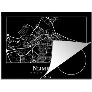Inductie beschermer - Inductie Mat - Kookplaat beschermer - Stadskaart - Nijmegen - Plattegrond - Kaart - Inductie beschermer - Inductie Mat - Kookplaat Beschermer - 75x52 cm - Afdekplaat inductie - Inductiebeschermer