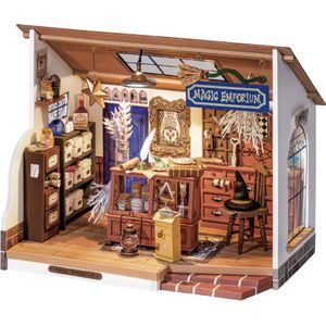 Robotime - Modelbouw - Kiki's Magic Emporium - Miniatuur bouwpakket - Houten modelbouw - hout/papier/kunststof - Modelbouw - DIY - Hout 3D puzzel - Tieners - Volwassenen - Diorama
