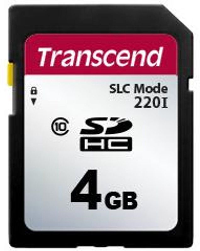 Transcend - SDC220I - SD-kaart - 1 GB - Temperatuuruitbreiding - Heavy Duty