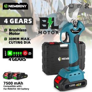 SimpleStore Elektrische Snoeischaar - Groen - 4 Versnellingen - 2 Accu's - 1500 W - Accu Snoeischaar - Accu Snoeischaar