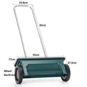 Strooiwagen 12 ltr - voor het strooien van tuinmeststoffen en wintergrit - met strooihoeveelheidsregeling - eenvoudige bediening - inhoud 12 liter