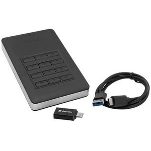 Draagbare Harde Schijf 1TB met AES 256-bits Beveiliging en Ingebouwd Toetsenblok