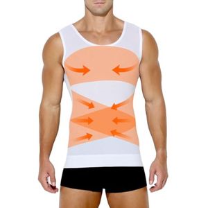 Heren Compressieshirt en Buikweg Tanktop zonder Mouwen