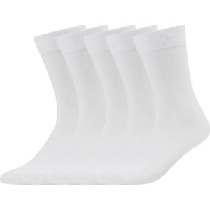 green-goose® Bamboe Sokken Unisex - 5 Paar - Maat 43-46 - Witte Bamboe Sokken - Extra Zacht - Duurzame Sokken