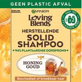 Garnier - Loving Blends Solid Shampoo - Honing Goud - 12 stuks - Voor Beschadigd of Breekbaar Haar