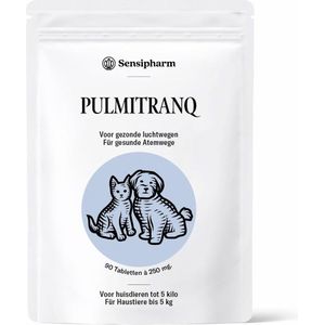 Sensipharm Pulmitranq voor Kat, Hondje, Cavia, Konijn - Longen & Luchtwegen Voedingssupplement bij Hoesten en Kennelhoest - 90 Tabletten à 250 mg