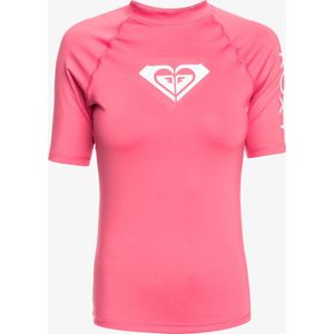 Roxy - UV-Rashguard voor dames - Whole Hearted - Korte mouw - UPF50 - Shocking Pink - maat XL (42)
