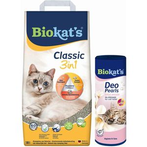 Biokat's Classic & Deo Pearls Babypoeder Pakket