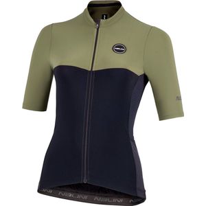 Nalini - COVER LADY JERSEY - Fietsshirt - Zwart Groen - Korte Mouwen