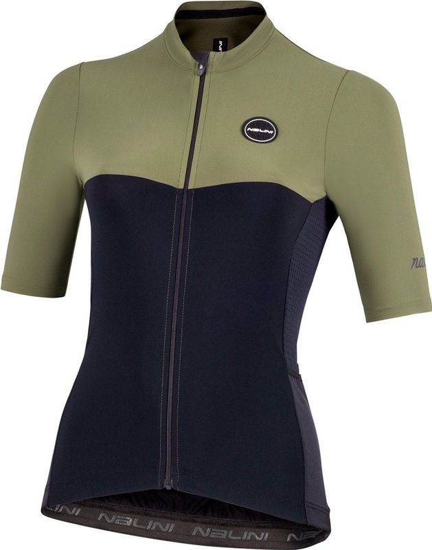 Nalini - COVER LADY JERSEY - Fietsshirt - Zwart Groen - Korte Mouwen