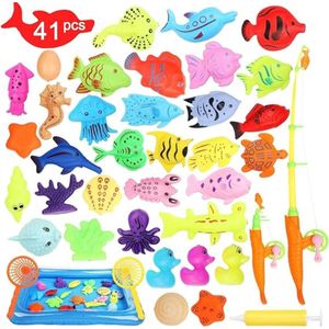 Magneetvissen Kinderen – Hengelspel Complete Set Met 41 Stuks – Visspel – Educatief Speelgoed – Motoriek Speelgoed - Badspeelgoed