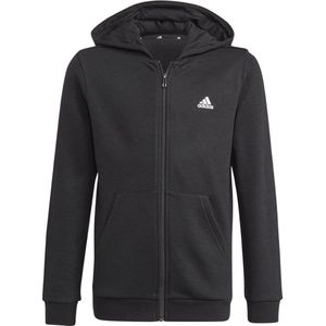 adidas Essentials Full-Zip Hoodie Jr GN4020, voor een jongen, Zwart, Sweatshirt, maat: 128