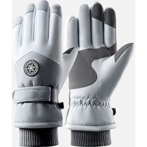 1 paar winterskihandschoenen, winddichte handschoenen voor dames, touchscreen-sneeuwhandschoenen voor koud weer, thermische warme handschoenen, geschikt voor hardlopen, fietsen en wandelen (lengte handschoen 27 cm, breedte 12,5 cm)
