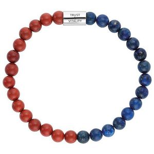 Engelsrufer Dames-Armband 925 Zilver, Steen Kleur steen S Rood Blauww 32020105