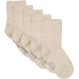 Minymo Sokken - 5-pack - Zandmelange - Minymo - 15/18 - Sokken