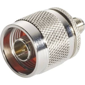 BKL Electronic - 0409046 - SMA Adapter - Zilver - Gemaakt van Gepassiveerd Roestvrij Staal