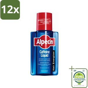 Alpecin - Cafeïne Liquid - Hair Tonic - 200 ml - Voordeelverpakking - 12 stuks - Haaruitval - Haargroei stimuleren