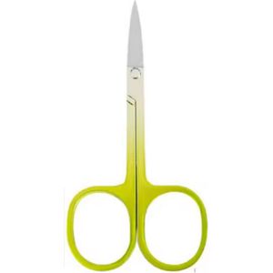 Scoby - Wenkbrauwschaartje - Gezichtshaar Schaartje - Precisieschaar - Eyebrow Scissors - Zilver/Groen