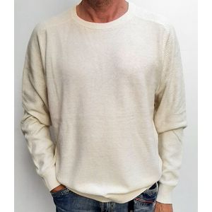 Jack & Jones Premium | Knit crew neck | Heren trui | Raglan mouw | Ecru | XL