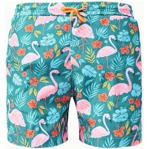 Moustard Swimwear Flamingo Swimshort Zwembroek Heren Maat S-XXL