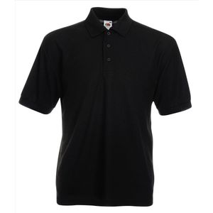 Fruit of the Loom - Classic Pique Polo - Zwart - M
